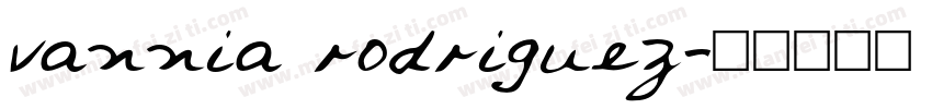 vannia rodriguez字体转换